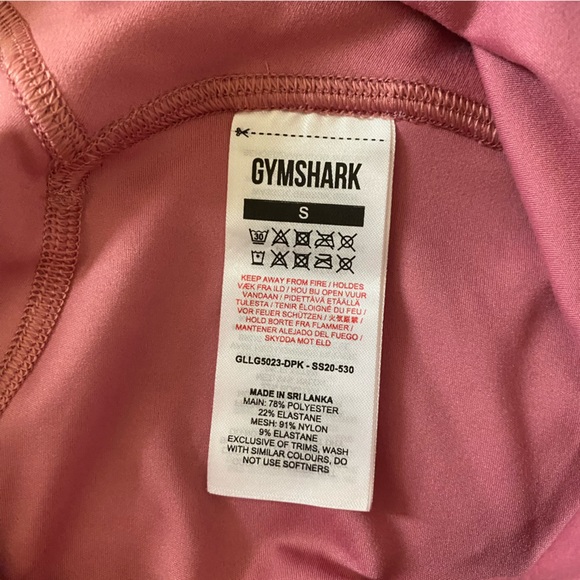 Gymshark Pink High Waist Dreamy 7/8 Leggings with Pockets - Picture 5 of 5